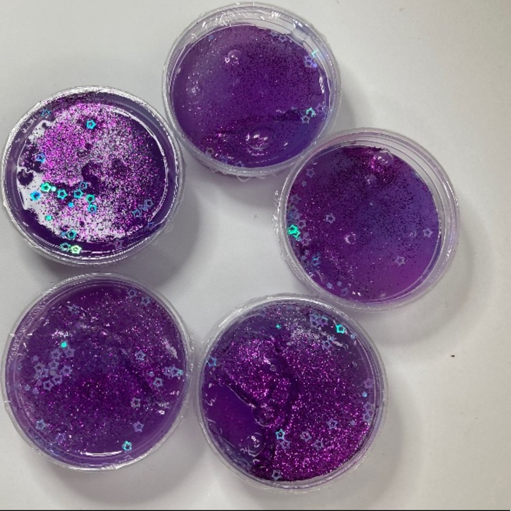 Glittery purple slime